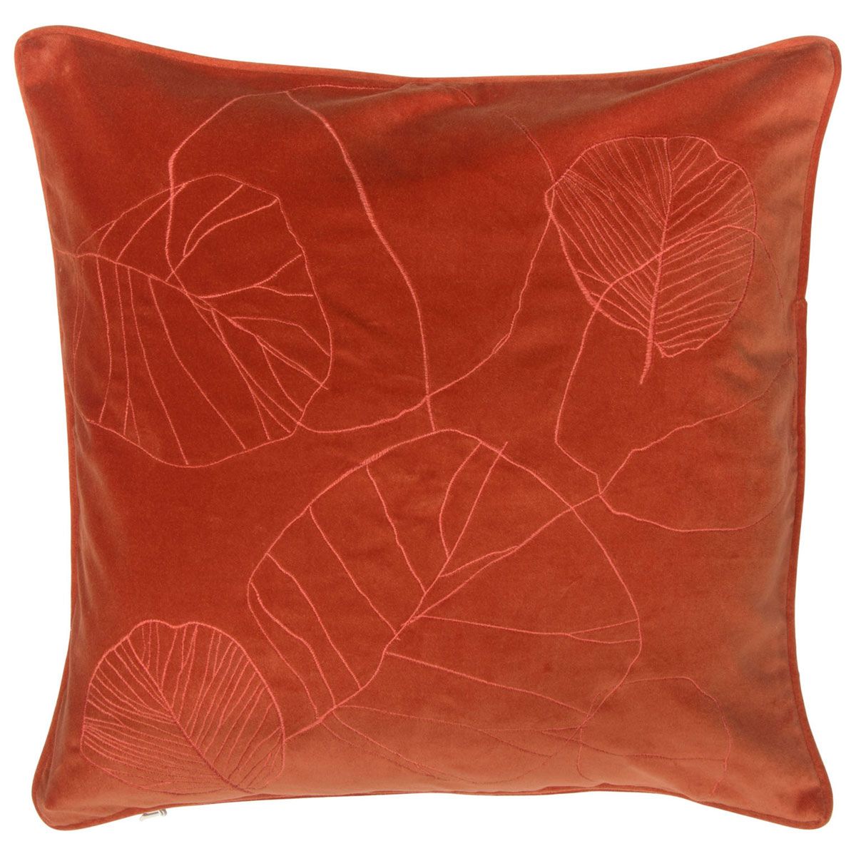 Pentik Haapa Orange Velvet Throw Pillow Throw Pillows