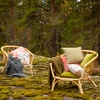 Pentik Kardemumma Green / Pink Throw Pillow