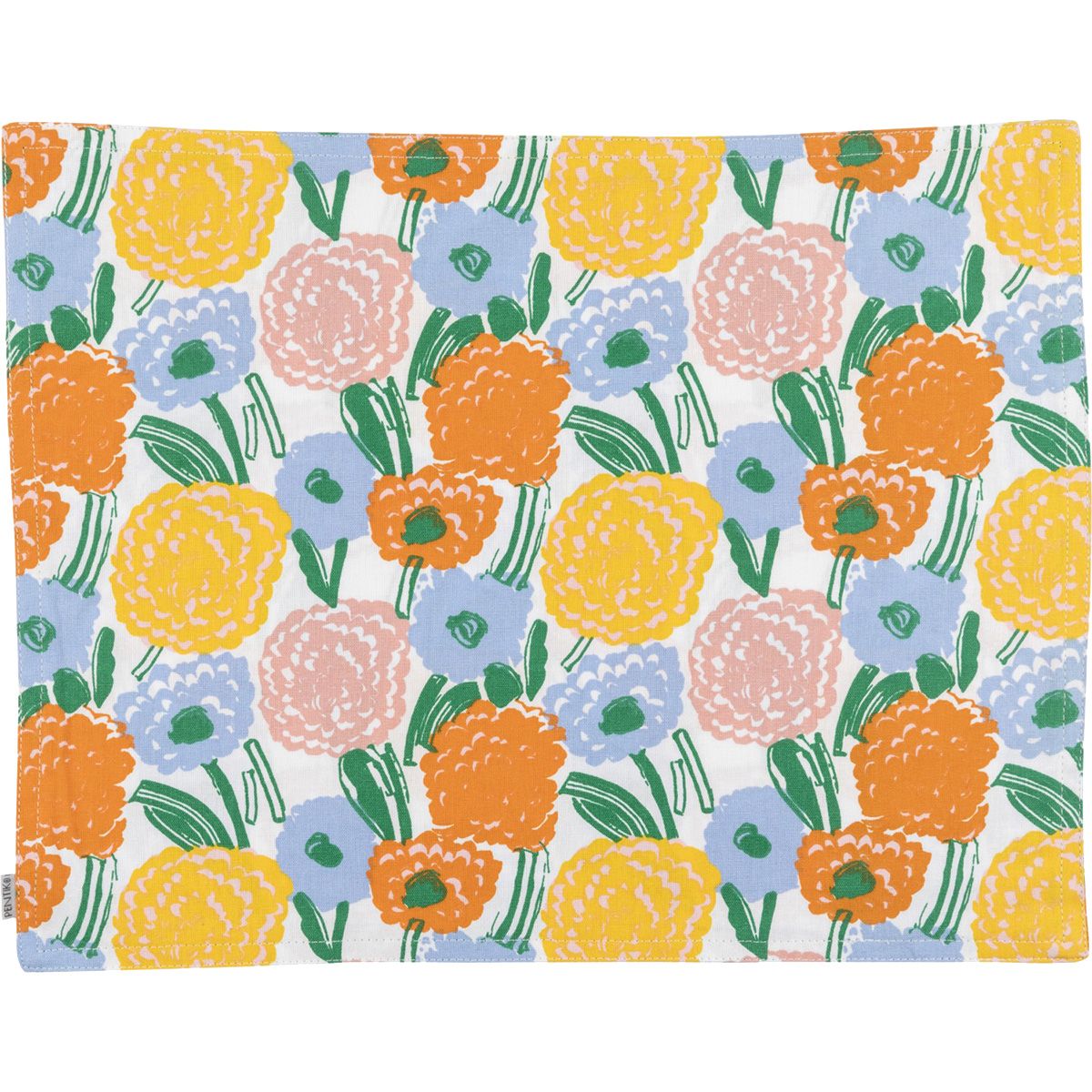 Pentik Kukkapenkki White / Multicolor Acryliccoated Placemat Placemats