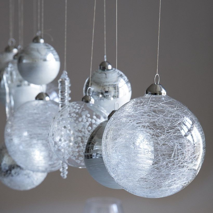 Pentik Kuura (Frost) Glass Bauble Ornament Finnish Tonttus & Ornaments