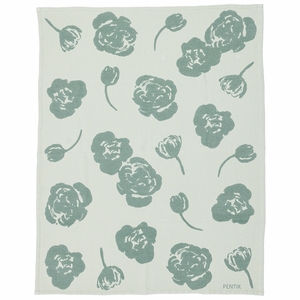 Pentik Lilia Sage Throw Blanket