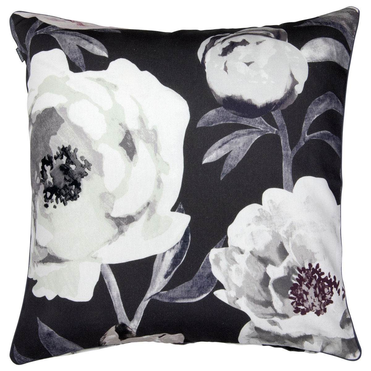 Pentik Pioni Charcoal Throw Pillow Pentik Throw Pillows, Blankets, & Rugs