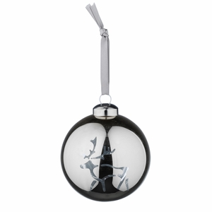 Pentik Saaga Silver Glass Ball Ornament