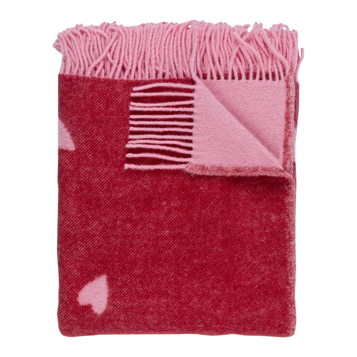 Pentik Sydan Red / Pink Wool Blanket Pentik Throw Pillows, Blankets
