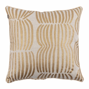 Pentik Vilja Beige / Gold Throw Pillow