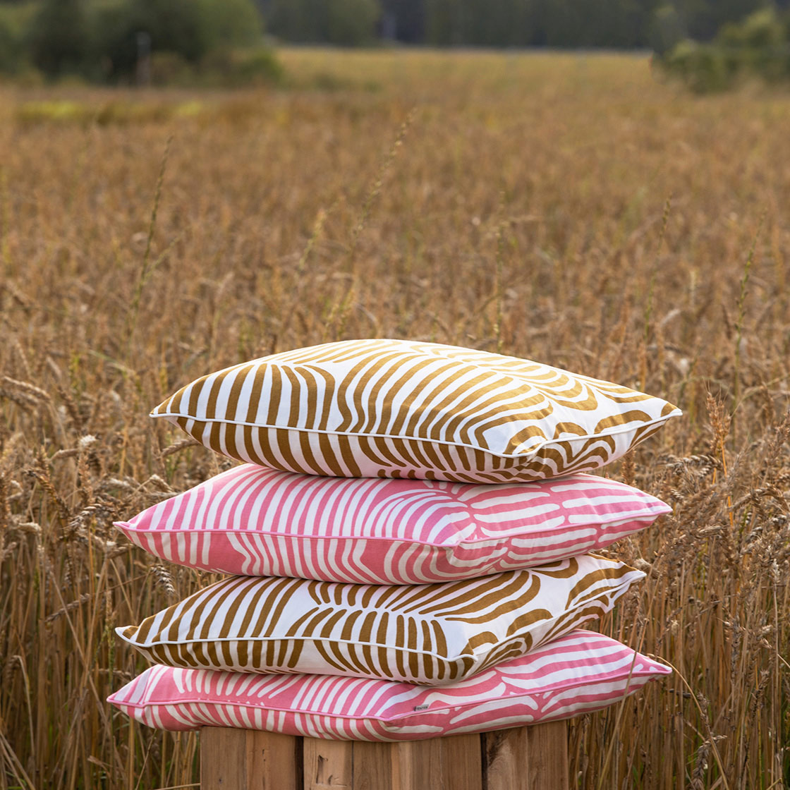 Pentik Vilja Brown Throw Pillow Pentik Throw Pillows, Blankets, & Rugs