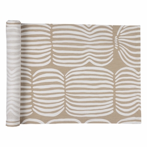 Pentik Vilja Light Brown / White Coated Table Runner