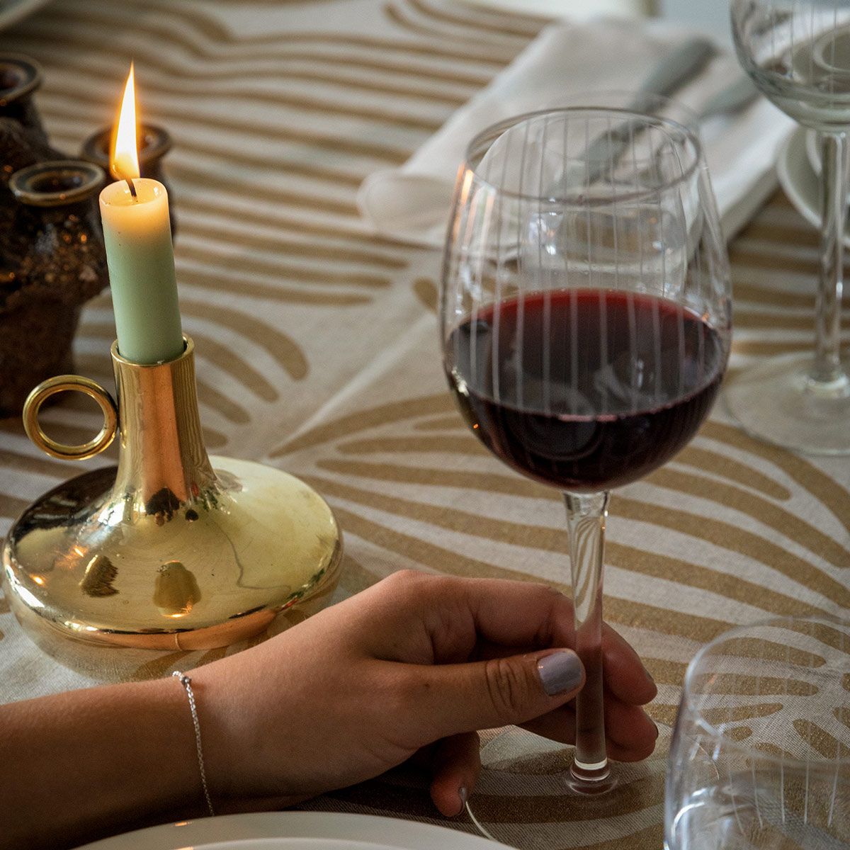 Pentik Vilja Beige / Gold Table Runner Pentik Kitchen & Dining