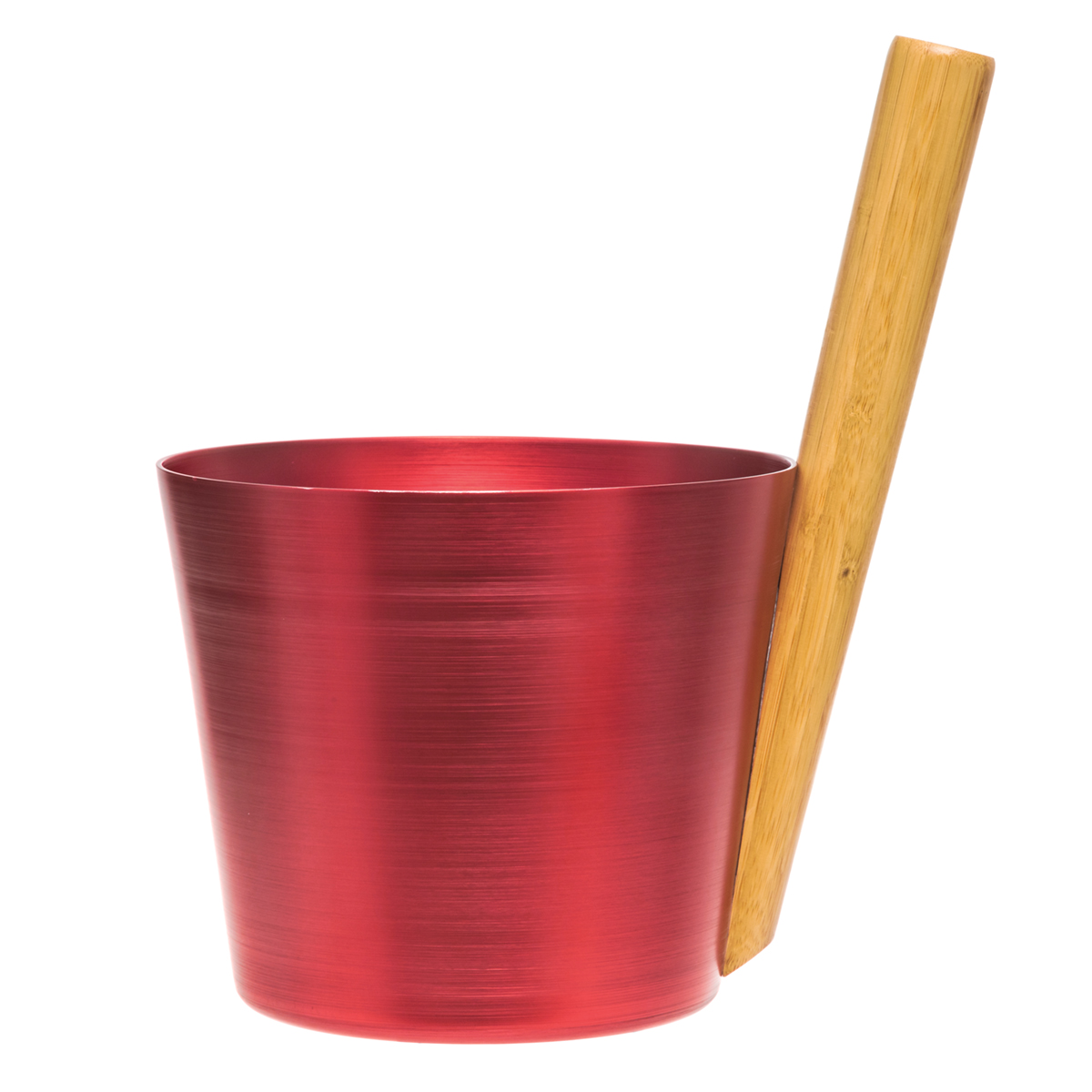 Rento Fiery Red Aluminum & Bamboo Sauna Bucket Rento Aluminum Sauna
