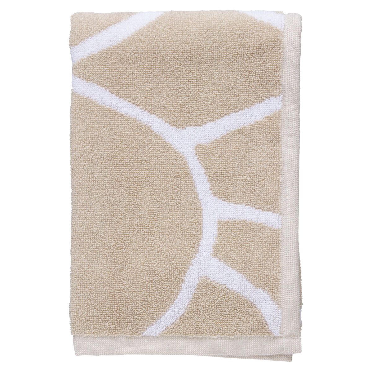 Vallila Makeba Beige / White Bath Towel Vallila
