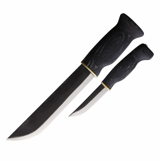 Wood Jewel Big Double Fixed Blade Knife Set