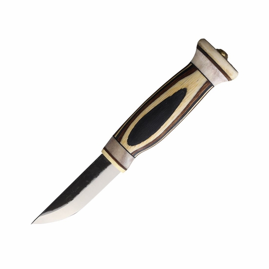 Wood Jewel Zebra Fixed Blade Knife