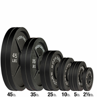 Body Solid Olympic Weight Plate Set - 255lbs