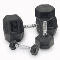 Body Solid Rubber Coated Hex Dumbbells 5-75lb Set $2,099.00