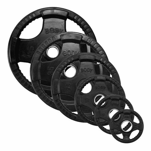 Body Solid Rubber Olympic Weight Plate Set - 255lbs