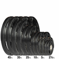 Body Solid Rubber Olympic Weight Plate Set - 455lbs