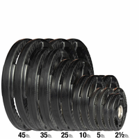 Body Solid Rubber Olympic Weight Plate Set - 455lbs $949.99