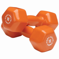 Body Solid Vinyl Dumbbell Set: 1lb - 15lb Set