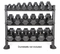 Bodycraft F530 3 Tier Dumbbell / Accessory Rack Gallery Image 5