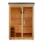Golden Designs GDI-8003-01  inchArlberg inch 3 Person Traditional Outdoor Steam Sauna - Flat Roof Gallery Image 1