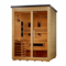  Golden Designs GDI-8023-01 inchCarinthia inch 3 Person Hybrid Full Spectrum IR or Traditional Stove Flat Roof Outdoor Sauna Gallery Image 3