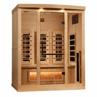 Golden Designs GDI-8030-03 Reserve Edition 3 Person Full Spectrum Sauna W/Himalayan Salt Bar  $4,999.00