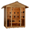 Golden Designs GDI-8125-01  inchGargellen inch 5 Person Hybrid Full Spectrum IR / Traditional Stove Outdoor Sauna  Gallery Image 2