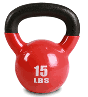 Kettlebell In Ghisa Corpo-Solido, Colore Nero - Nuovo