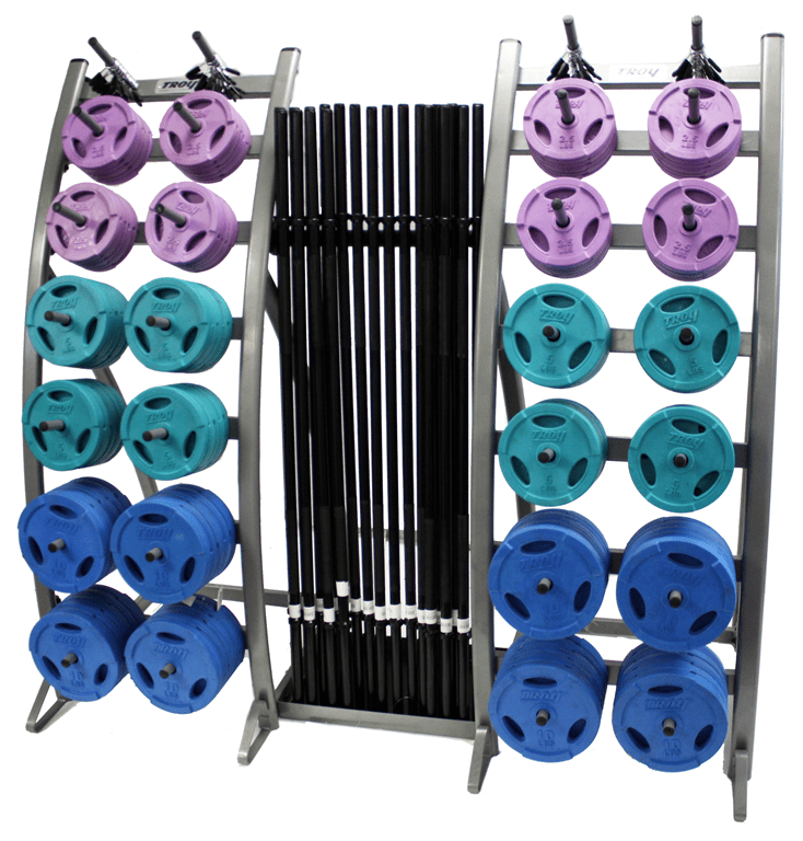 Troy TLS-PAC-C Colored Barbell Training System