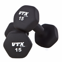 Troy VTX Neoprene Dumbbells   1lb-15lb Set