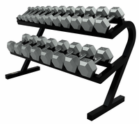 VTX 5-50lb Hex Dumbbells W/Deluxe 2 Tier Rack $1,179.00
