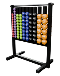 VTX Aerobic Vinyl Dumbbell Set W/Rack $1,389.00