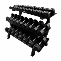 VTX Urethane Encased Dumbbells 5-75lb Set W/Rack $4,069.99