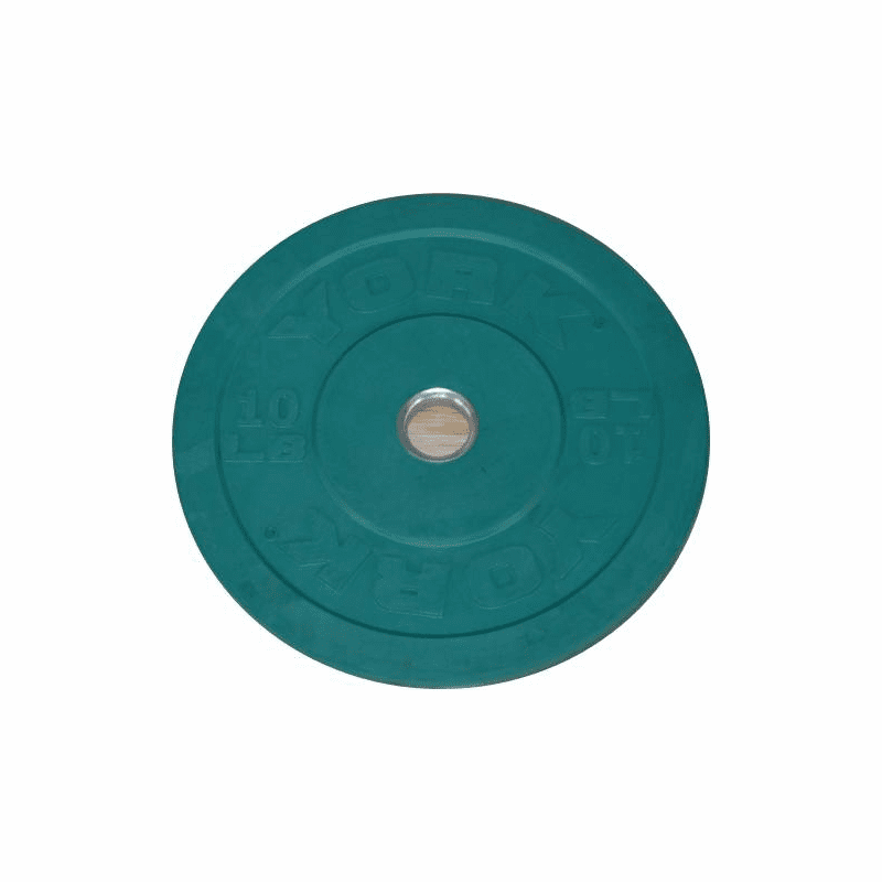 York 10lb Green Bumper Plate Pair