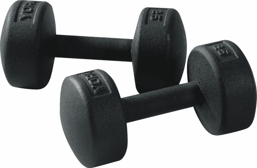 York Legacy Solid Round Dumbbells: 105lb-150lb Set