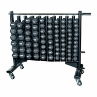 York Neo-Hex Neoprene Dumbbell Club Pack With Rack