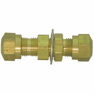 Brass Air Brake Fittings for Nylon Tubing: Bulkhead Union