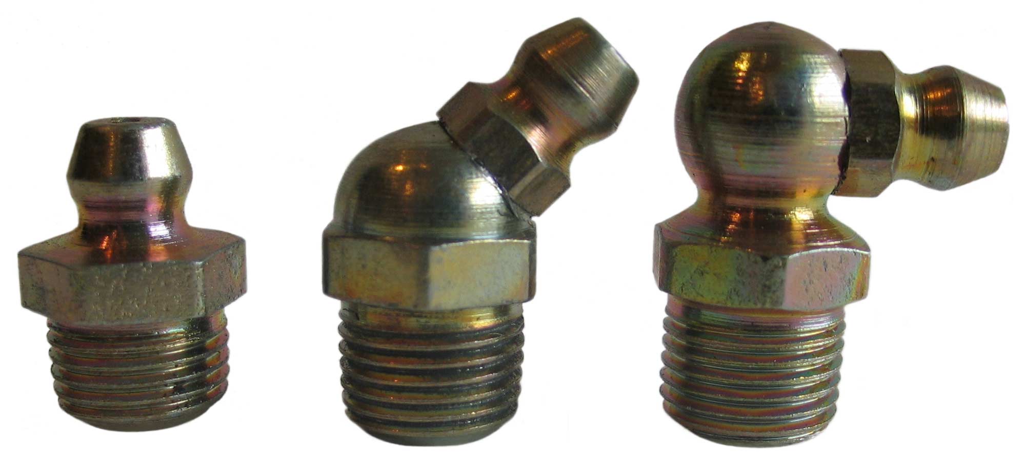 25-Pack M6 Straight Brass Grease Zerks / Grease Nipple Fittings