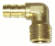 Lead Free 90 Hose Barb, Male Pipe Thread