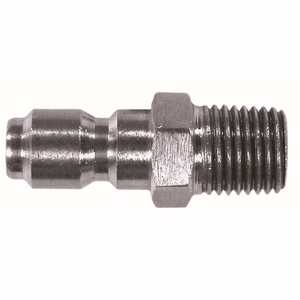 Male Thread Straight Thru Plugs: Stainless Steel