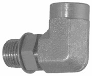 Steel O-Ring Boss Adapters (ORB): 90 Male O-Ring To Female Pipe