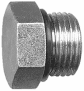 Steel O-Ring Boss Adapters (ORB): Hex Head O-Ring Plug