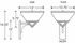 0250 Ultralights Lighting Novus Pyramid Wall Sconce for Wet Location