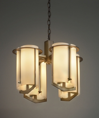 0484 Ultralights Lighting Synergy Four-Arm Chandelier