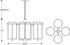 0484 Ultralights Lighting Synergy Four-Arm Chandelier