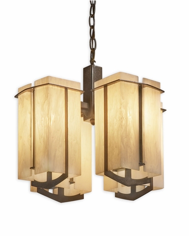0494 Ultralights Lighting Synergy Four-Arm Chandelier