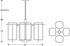 0494 Ultralights Lighting Synergy Four-Arm Chandelier