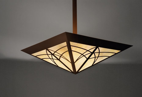 06104-24 Ultralights Lighting Profiles Hanging Inverted Pyramid Pendant with Adjustable Chain