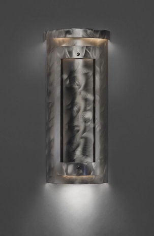 06111-18 Ultralights Lighting Profiles Half-Cylinder Wall Sconce with Metal Diffuser