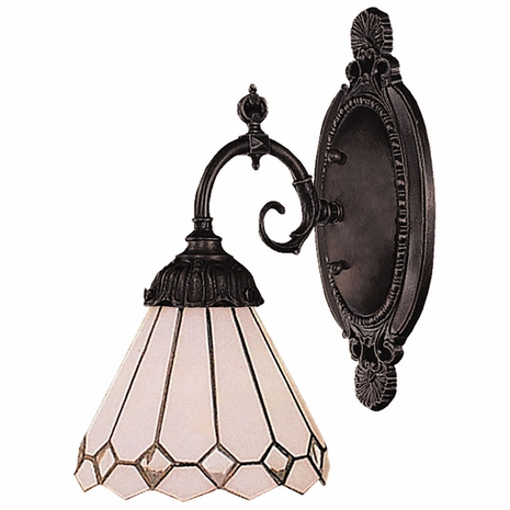 071-TB-04 ELK Lighting Mix-N-Match 1-Light Wall Lamp In Tiffany Bronze With Tiffany Style Glass